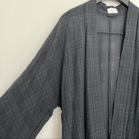 ARITZIA Wilfred Durante Check Jacket Long Jacquard Kimono - Size Large - Picture 9 of 15